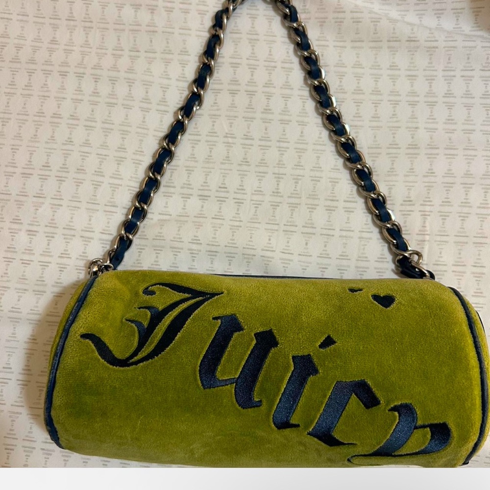 Juicy Couture Green/Navy Barrel Bag